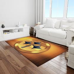 NFL Pittsburgh Steelers Football Team Logo Rectangle Area Rug PTTS39