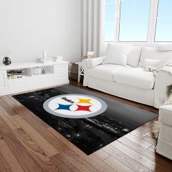 NFL Pittsburgh Steelers Football Team Logo Rectangle Area Rug PTTS41