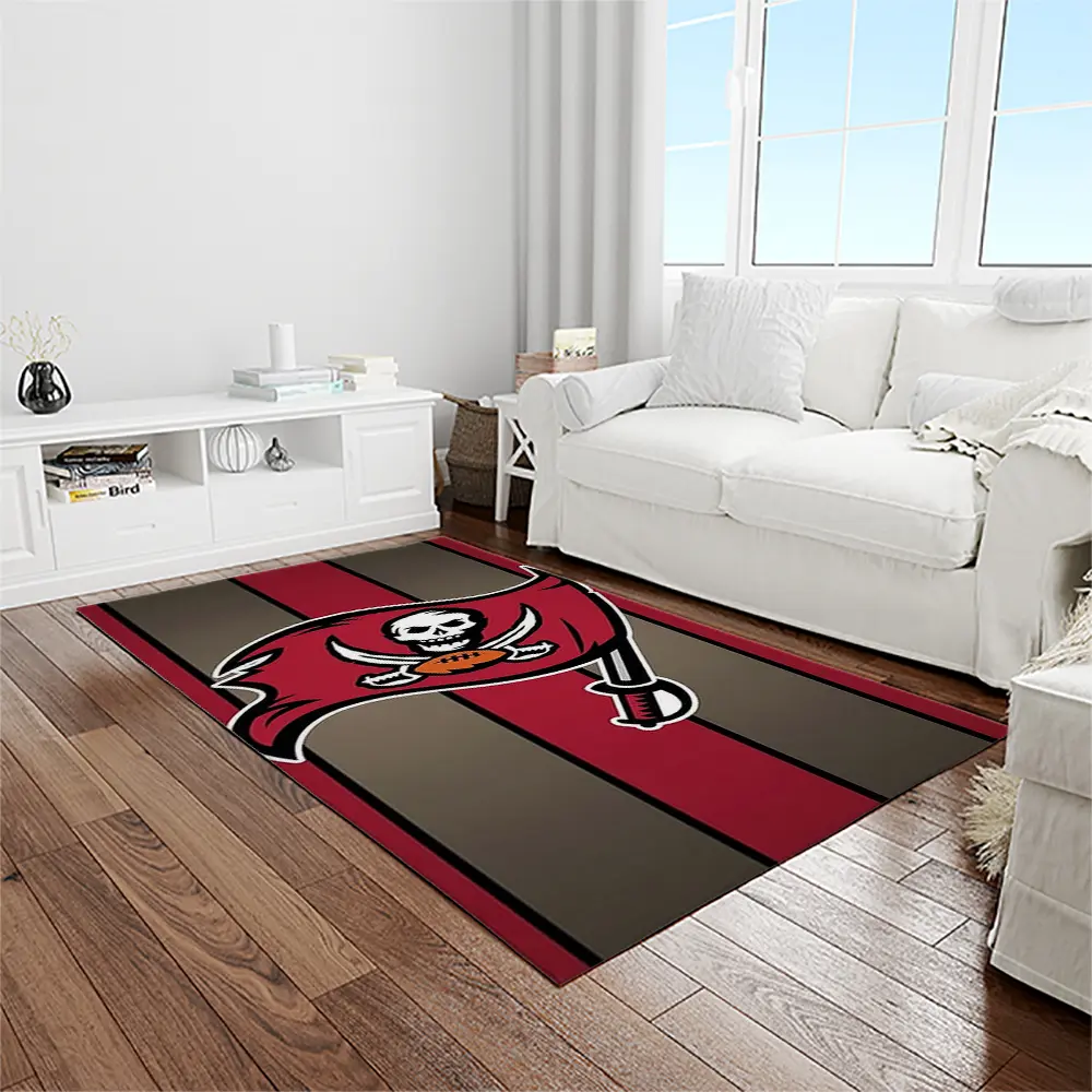 NFL Tampa Bay Buccaneers Team Logo Rectangle Area Rug TBB07