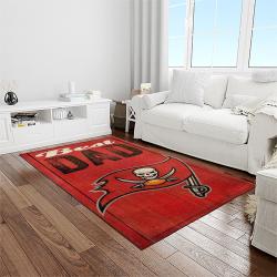 NFL Tampa Bay Buccaneers Team Logo Rectangle Area Rug TBB24