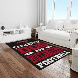 NFL Tampa Bay Buccaneers Team Logo Rectangle Area Rug TBB28