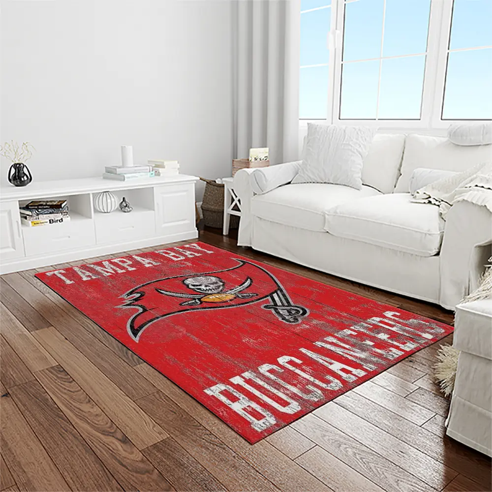 NFL Tampa Bay Buccaneers Team Logo Rectangle Area Rug TBB31