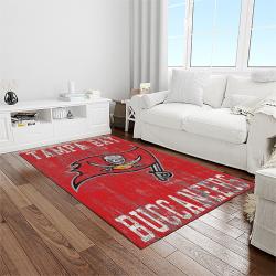 NFL Tampa Bay Buccaneers Team Logo Rectangle Area Rug TBB31