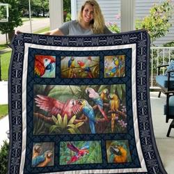 01 Parrot 3D Customized Quilt Blanket 1323 and Home Decor
