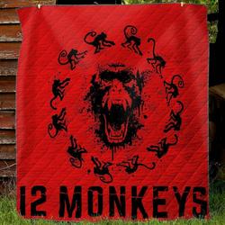 12 Monkeys HVT070926 Quilt Blanket and Home Decor