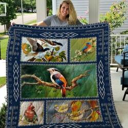 18005 Biirds Customize Quilt Blanket and Home Decor