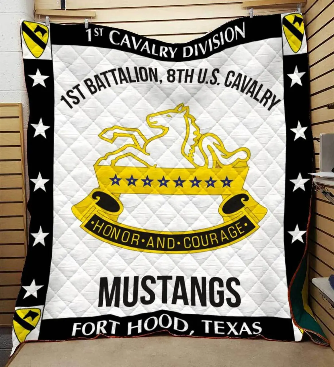 1St Cavalry Division Blanket Htt-Qvk00044 Quilt and Home Decor