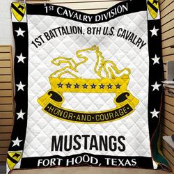 1St Cavalry Division Blanket  Htt-Qvk00044  Quilt and Home Decor