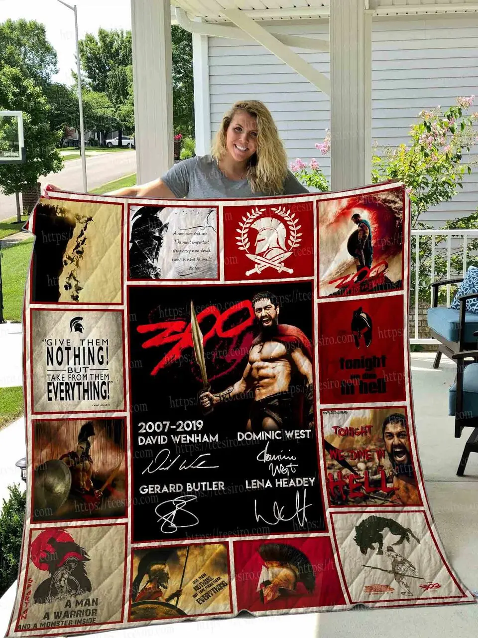 300 Quilt Blanket 01 and Home Decor
