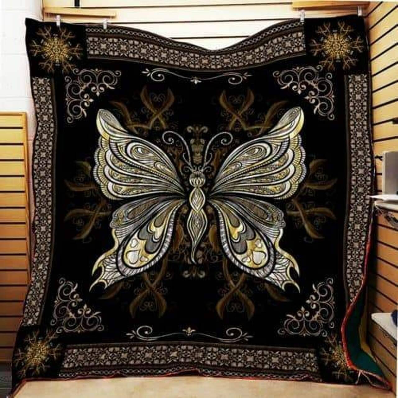 3d Butterfly Quilt Blanket Th190 and Home Decor