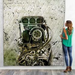 3D Drag Racing Custom Quilt and Home Decor