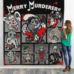 3D Merry Murderers Custom Quilt Blanket and Home Decor