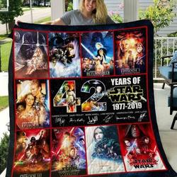 42 Years Of Star Wars Quilt Blanket  Limited Quilt Blanket and Home Decor