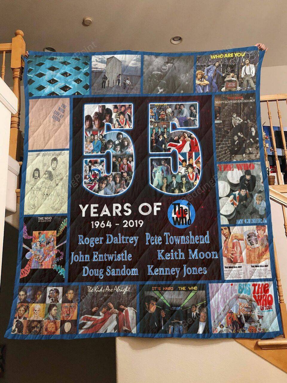 55 Years Of The Who Quilt Blanket and Home Decor