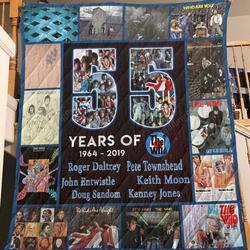 55 Years Of The Who Quilt Blanket and Home Decor