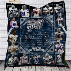 60 Years Of Dallas Cowboys Quilt Blanket Bs1098 and Home Decor