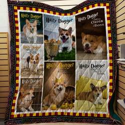 A Bc-Corgi 005 Quilt Blanket and Home Decor