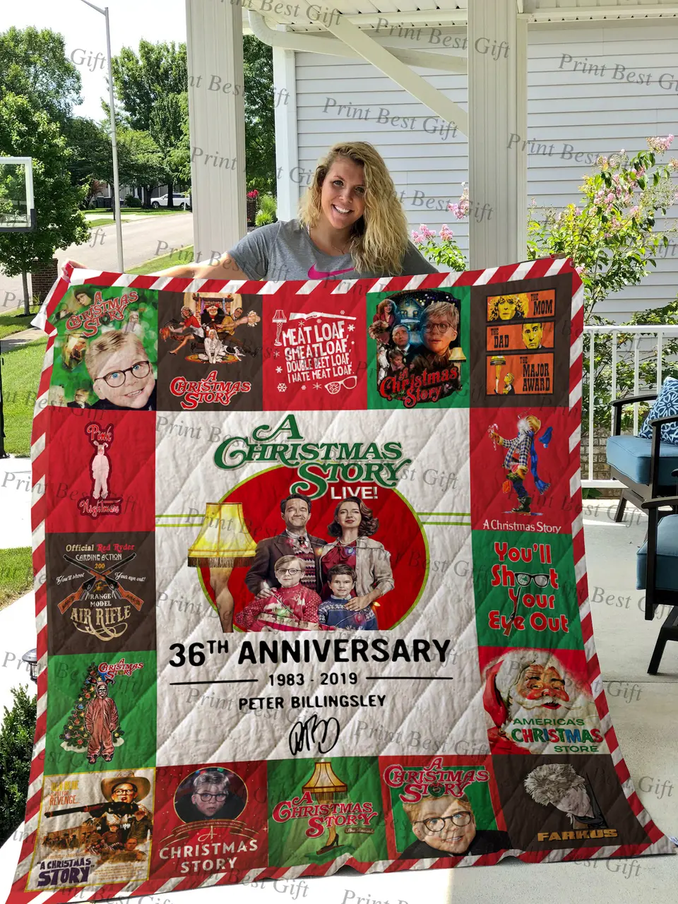A Christmas Story Poster Quilt 2 and Home Decor