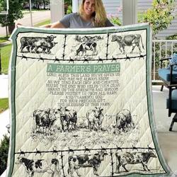 A Farmer S Prayer Blanket Kc1707 Quilt and Home Decor