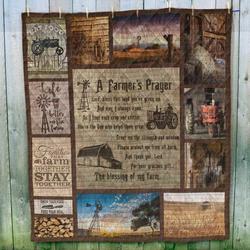 A Farmer S Prayer Blanket Th10072019 Quilt and Home Decor
