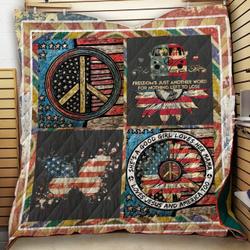 A Girl Who Loves Her Mama, Jesus And America Quilt Blanket A200 and Home Decor