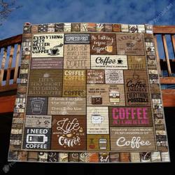 A Hug In A Mug DHCDHC DT0910 Quilt Blanket and Home Decor