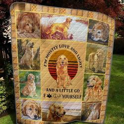 A Little Go Golden Quilt and Home Decor