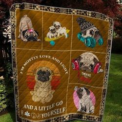 A Little Pug Quilt Blanket  Quilt and Home Decor