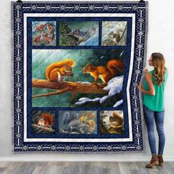 A Squirrel Quilt Ligfx Fuct2409 and Home Decor