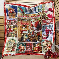 A Visit From Santa Claus Quilt Blanket ABC07111889 and Home Decor