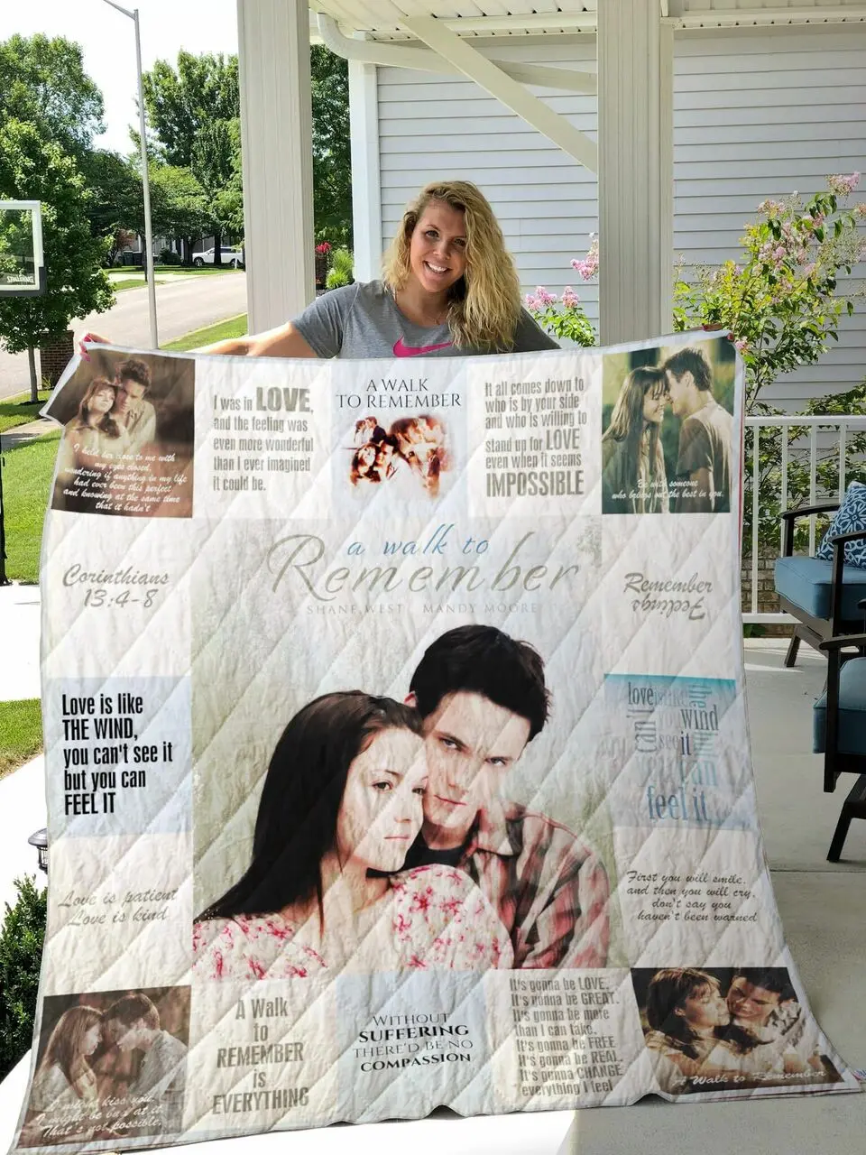 A Walk To Remember T Shirt Quilt Blanket Ver17 and Home Decor