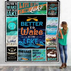 Aa Better To Wake At The Lake Quilt Lifna Fuct2409 and Home Decor