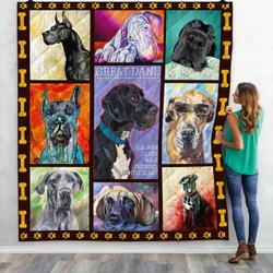 Aa Great Dane Art Quilt Ligcq Fuct2409 and Home Decor