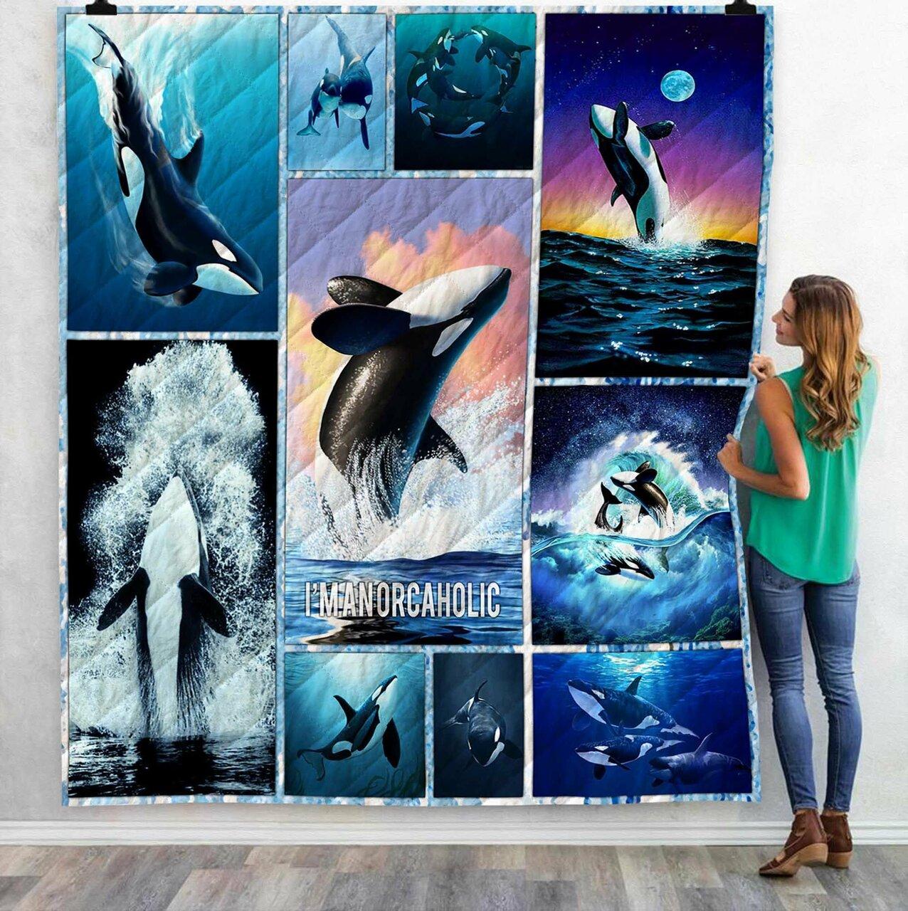 Aa Killer Whale Orcaholic Quilt Lifua Fuct2409 and Home Decor