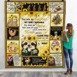 Aa You Are My Sunshine Sloth Quilt Ligfu Fuct2409 and Home Decor