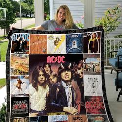 Ac Dc Albums Cover Poster Quilt Blanket and Home Decor