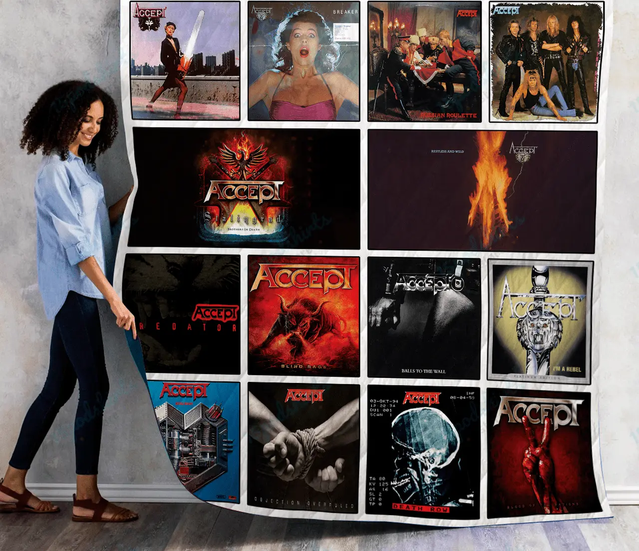 Accept Albums Quilt Blanket Ver14 and Home Decor