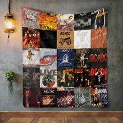 Ac/Dc Album Covers Quilt Blanket and Home Decor
