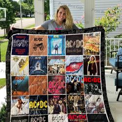 Acdc Albums Cover Poster Quilt Blanket Ver 2 and Home Decor