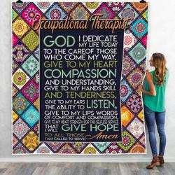 Ad Occupational Therapist God Compassion Listen Give Hope Quilt Liglq Fuct2409 and Home Decor