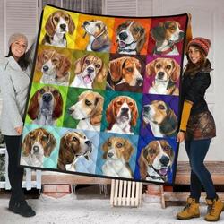 Adorable Beagles Quilt Licnz Fuct2409 and Home Decor