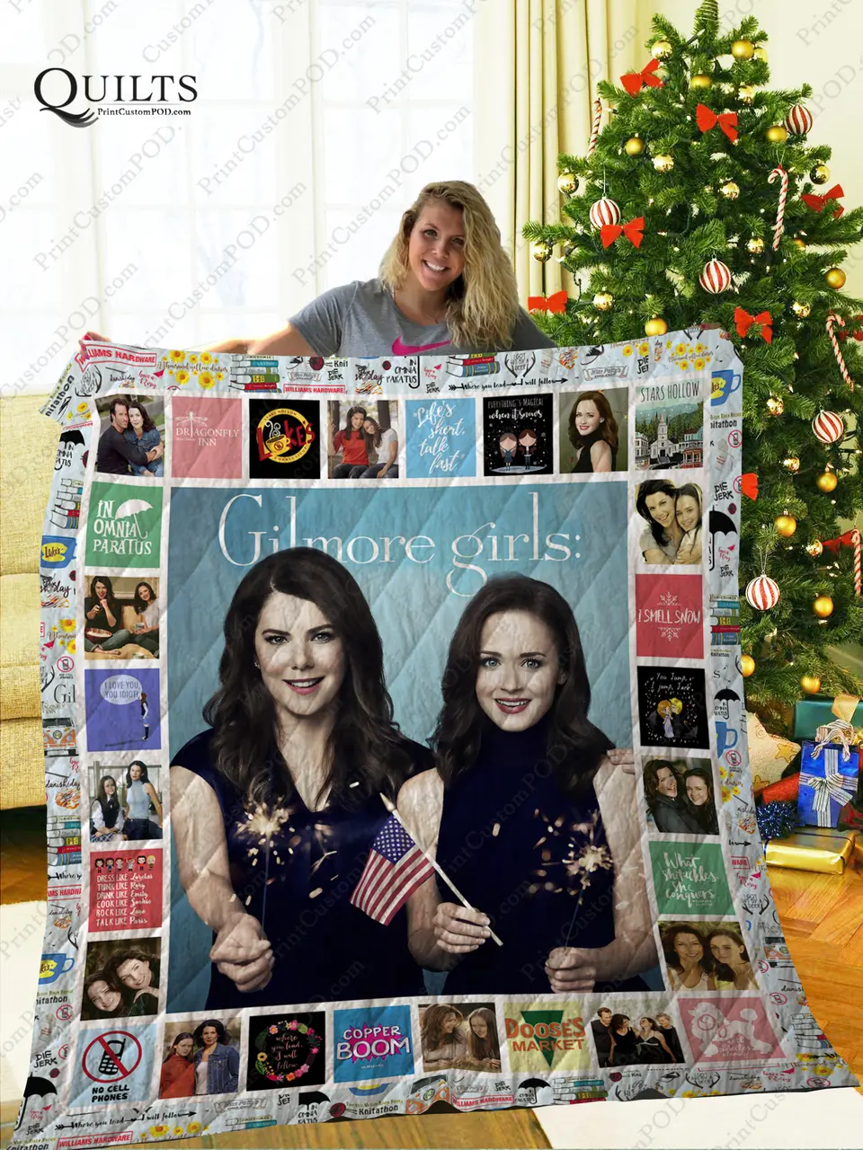 Adu - Gilmore Girls Quilt Blanket and Home Decor