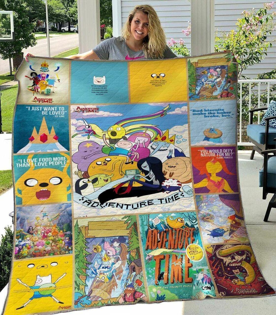 Adventure Time HVT260602 Quilt Blanket and Home Decor