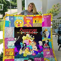 Adventure Time Quilt Blanket and Home Decor