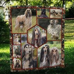 Afghan Hound Beauty Hur Quilt Bevrva and Home Decor