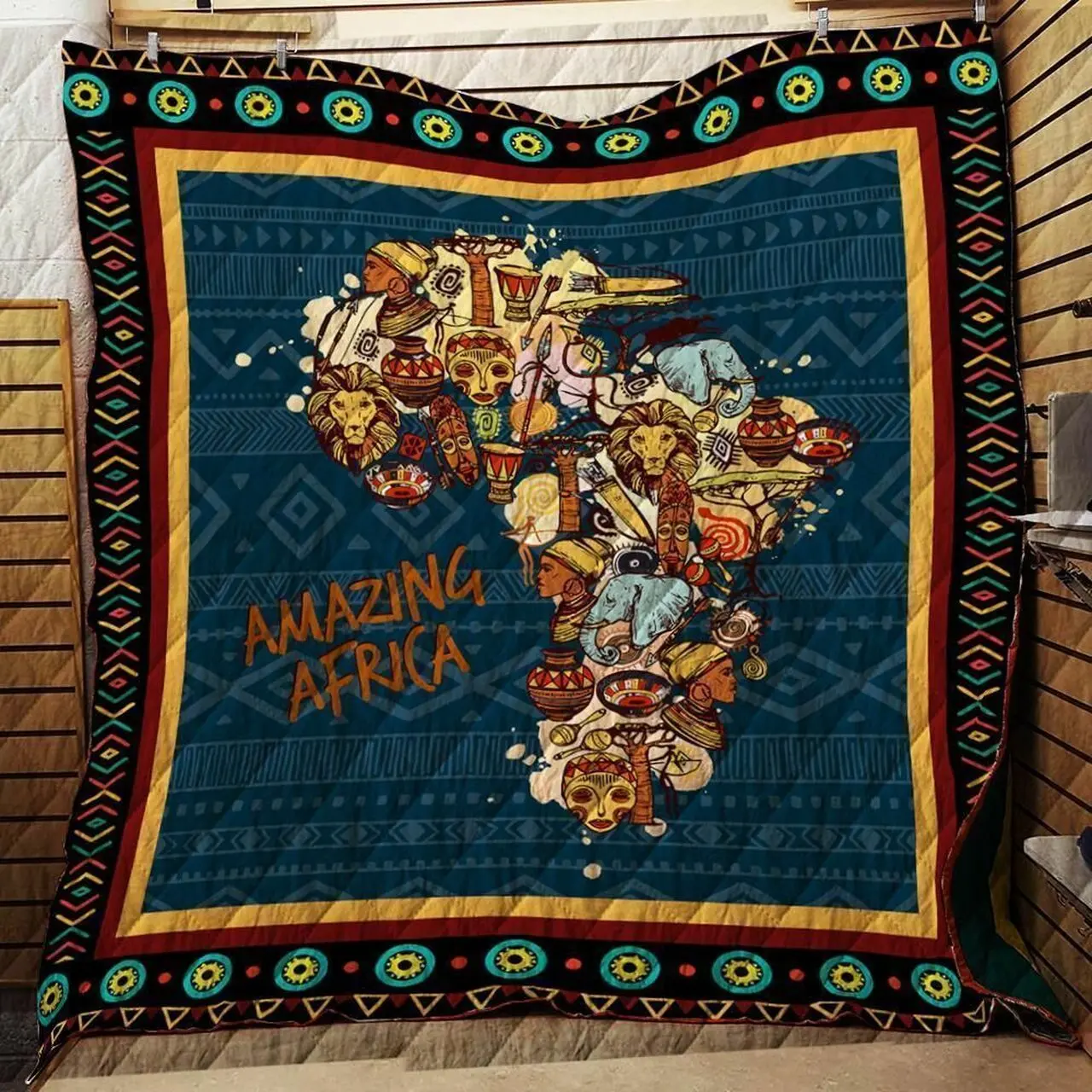 Africa Map Jfj Quilt Ag and Home Decor