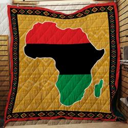 Africa Map - Style B - Quilt and Home Decor
