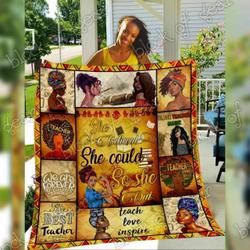 African American Teacher Hur Quilt Cysibp and Home Decor
