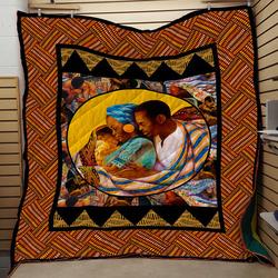 African Family Love HUR37483 3D Customized Quilt 2407 and Home Decor