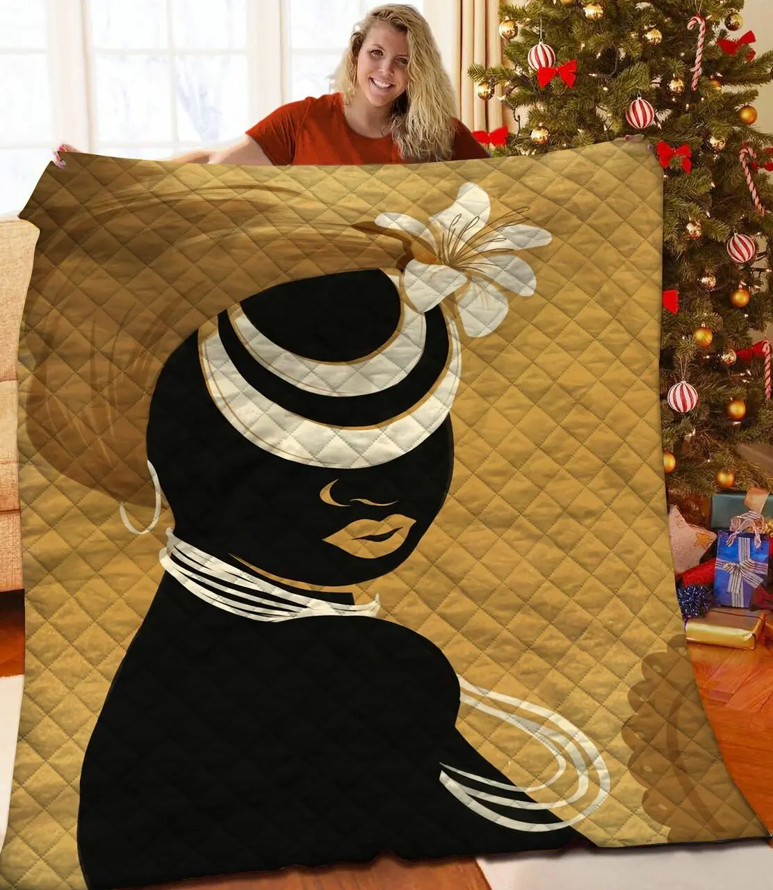 African Jfj Quilt Me and Home Decor